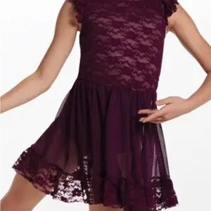 Weissman eggplant dress dance costume style 16918